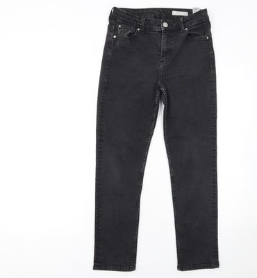 Marks and Spencer Damen Schwarz Skinny Jeans Größe 10 Stretch Denim