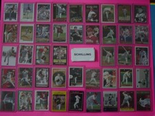 CURT SCHILLING BASEBALL CARD LOT 148CT W/INSERTS MULTI YEAR BRAND TOP LOADERS