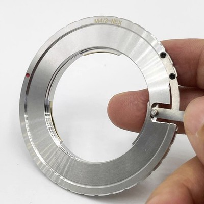 M4/3 to NEX Solid Metal Lens Adapter for Olympus M43 Lens to Sony NEX E Mount