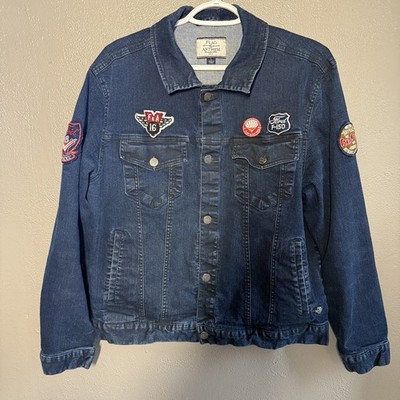 FLAG & ANTHEM X FORD TRUCKS Men s Denim Jacket 100th Anniversary Rare Size Large