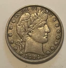 1914-s Barber Half dollar, nice EF / AU
