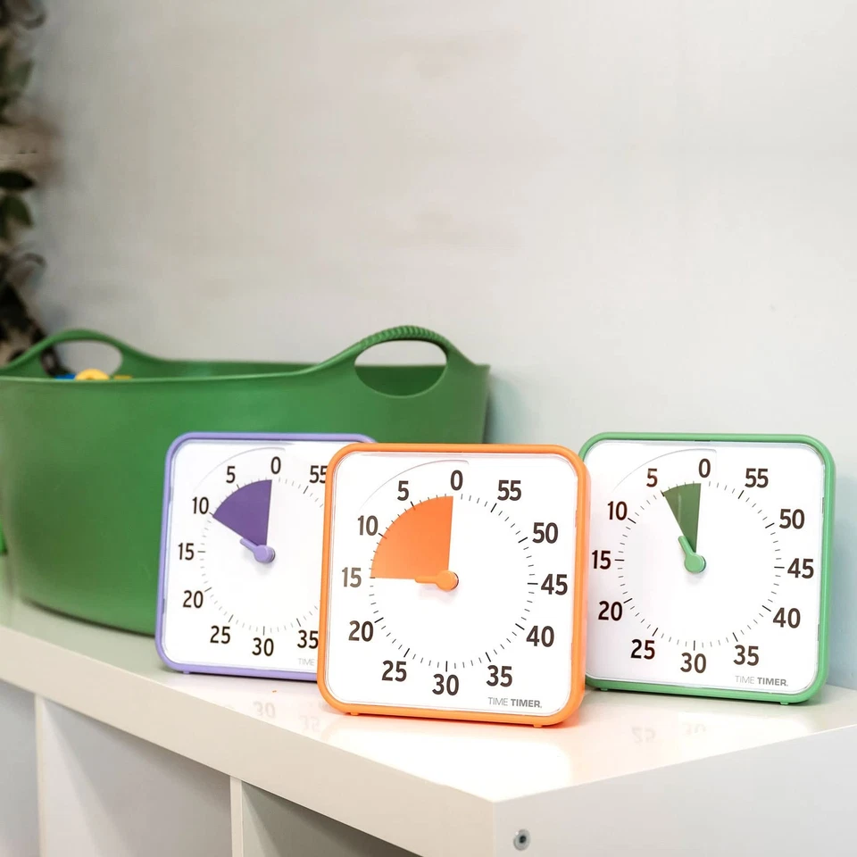8 Inch Learning Center Classroom Set — 60 Minute Visual Timer for Kids with D... - Image 2 of 4