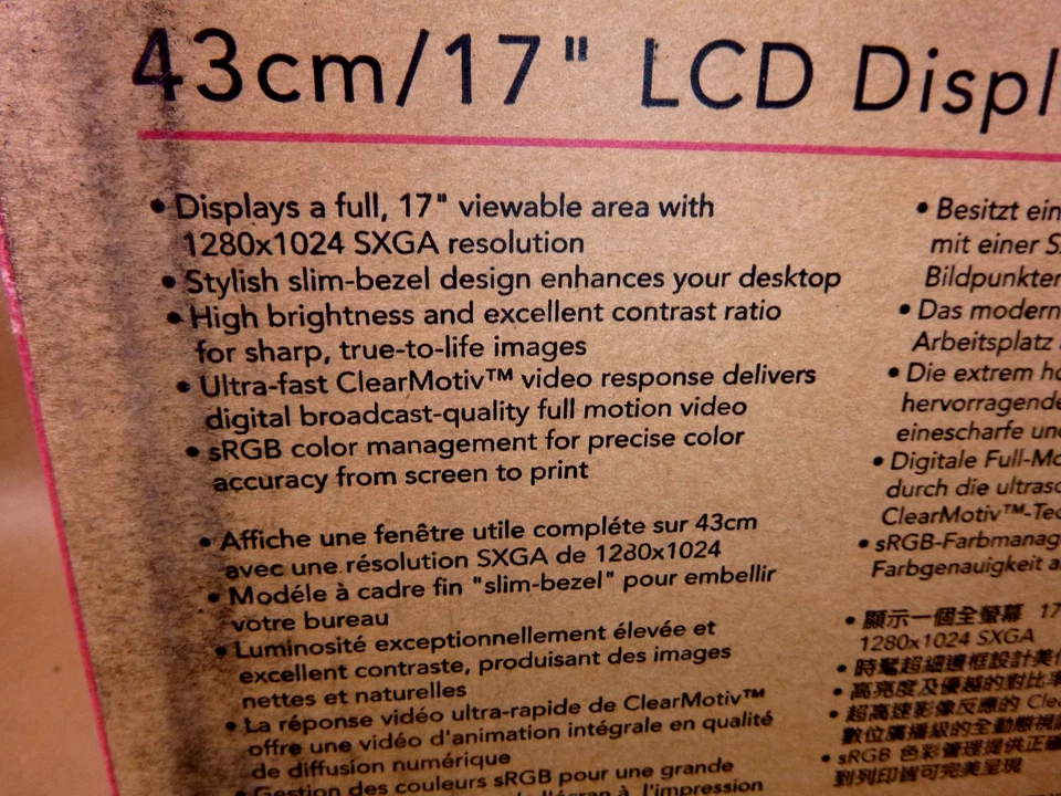 VA705B ViewSonic 17" LED Monitor Response Time 5ms D-Sub Res 1280 x 1024 - Image 3 of 4