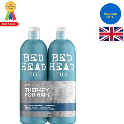 Revive trockenes, geschädigtes Haar mit 750ml Bed Head Recovery Duo - Unisex Behandlung
