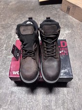 Wolverine  Mens Brown Leather Waterproof Work...