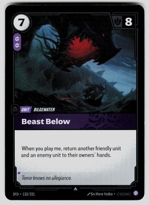 Beast Below Foil Uncommon Spiritforged 132/221 NM
