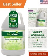 Bac-Out Enzyme Cleaner and Stain Odor Remover for Pet Stains, Laundry, Diap...