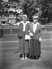 Eleanor and Sara Delano Roosevelt 1930s Historic Old Photo