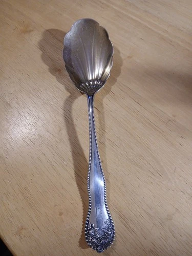 GORHAM "LANCASTER" STERLING SILVER SERVING SPOON 8.3/4" J.C.WALKER son