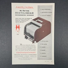 1956 Texas Instruments Inc Recti/riter Rectilinear Recorder Vintage Print Ad