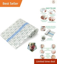 Waterproof Tattoo Aftercare Bandage Roll 6" x 2 Yards - Transparent Healing Wrap