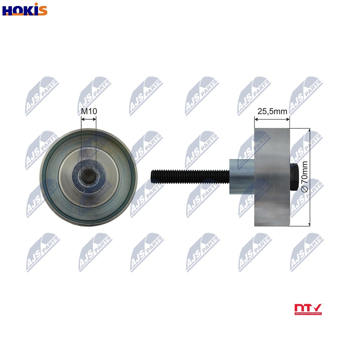 Nty Pulley Idler V-Belt For Opel Insignia,Antara,Saab 9-5,Traverse - Image 5