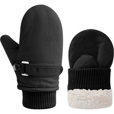 Kids Warm Gloves Winter Waterproof Snow Mittens Warm Lined Gloves for Girls Boys