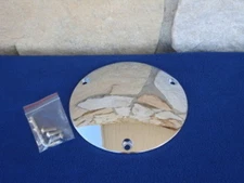CHROME 3 HOLE DERBY COVER FOR HARLEY BIG TWIN SOFTAIL 1970-98 EVO PRIMARY COVER