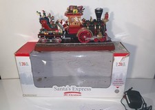 MR CHRISTMAS ANIMATED MUSICAL SANTA'S EXPRESS TRAIN WORKING SMOKESTACK 20 SONGS
