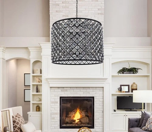 Elegant Lighting Madison 36" 12 Light Royal Crystal Pendant Lamp - Picture 8 of 8