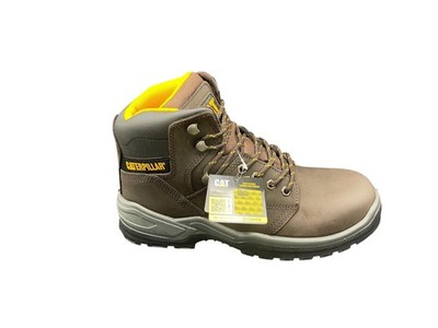Caterpillar Men Work Boot Steel Toe Waterproof P91720 Striver WP Brown Size 10 W