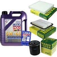 Mann Inspektionspaket 5L Liqui Moly 5W-40 FüR Toyota Auris 1.6 RAV 4 IV 2.0 4WD