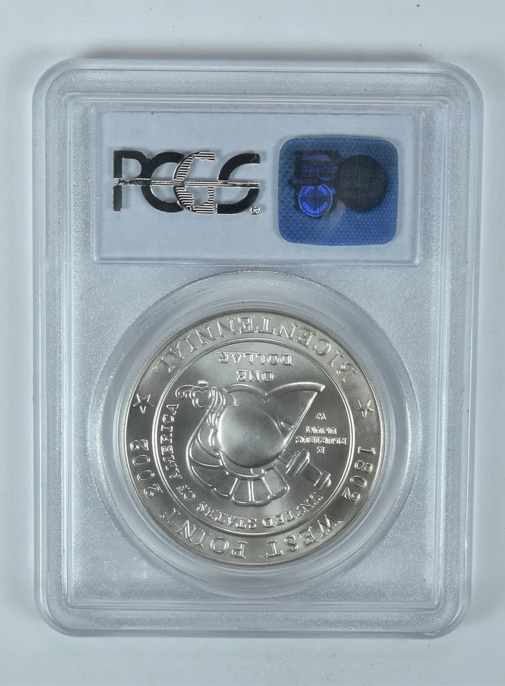 2002-W West Point Commemorative Dollar MS69 PCGS Blue Label - Image 2 of 4