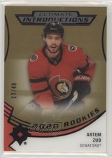 2020-21 Upper Deck Ultimate Collection Introductions Gold 17/49 Artem Zub lb9