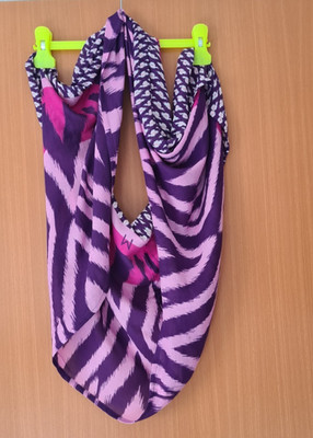 Loop Schal Sommertuch  pink-lila Töne Maße  79*55cm