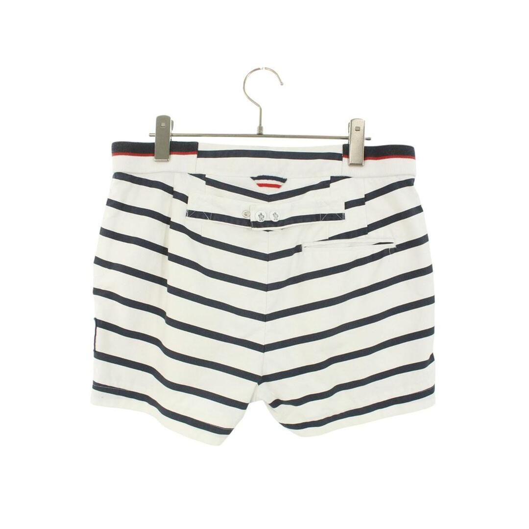 Moncler Gum Blue Pantalone BERMUDA Border Half Pants With Logo Patch Men's Used thumbnail 3