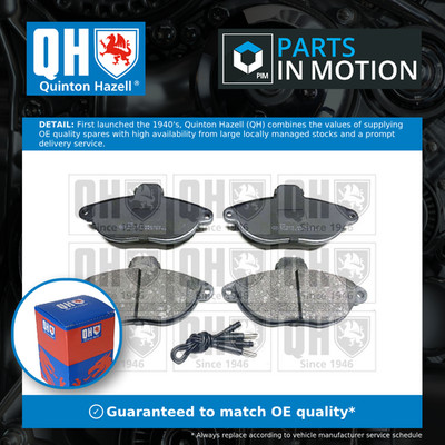 Brake Pads Set fits CITROEN DISPATCH 1.9D Front 95 to 06 QH 425125 425126 425150