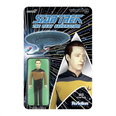 Super7 Star Trek: The Next Generation Data - 3.75 Star Trek Action Figure with A
