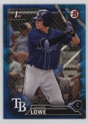 2016 Bowman Draft Draft Picks Blue 37/150 Josh Lowe Joshua Lowe #BD-70 12cb