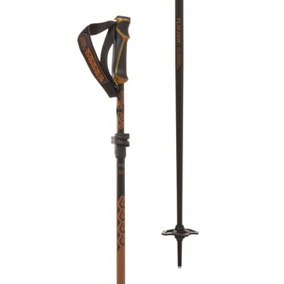 K2 Flipjaw Freeride Ski Poles, Brown, 120cm MY25