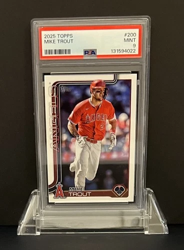 2025 Topps 200 Mike Trout Graded PSA 9-Mint