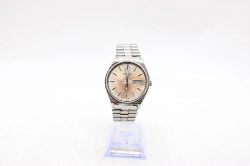 F Vintage Gents Quartz Seiko SQ 4004 Day/Date 0903-8089 Wristwatch Working
