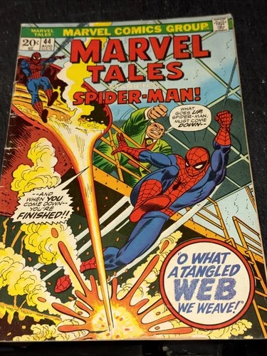 Marvel Tales Comic No. 44 Starring Spider Man Marvel Comics 1973 VTG Superhero