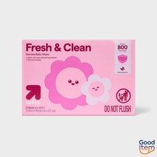 Fresh  Clean Scented Baby Wipes - up up  8pk/800ct Total