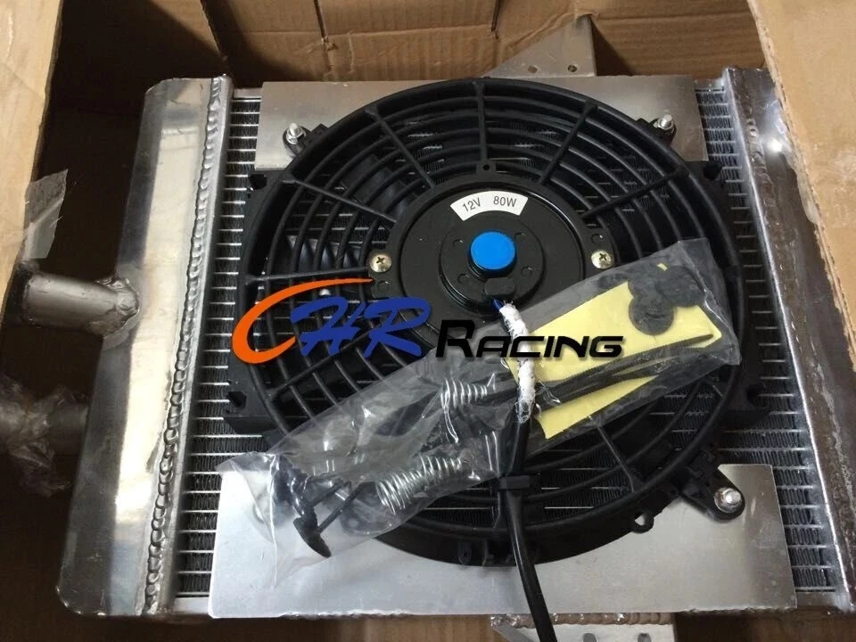 Aluminum Radiator+Shroud+Fan FOR 1966-1973 Triumph GT6 2.0L 1967 1968 1969 MT - Image 3 of 4