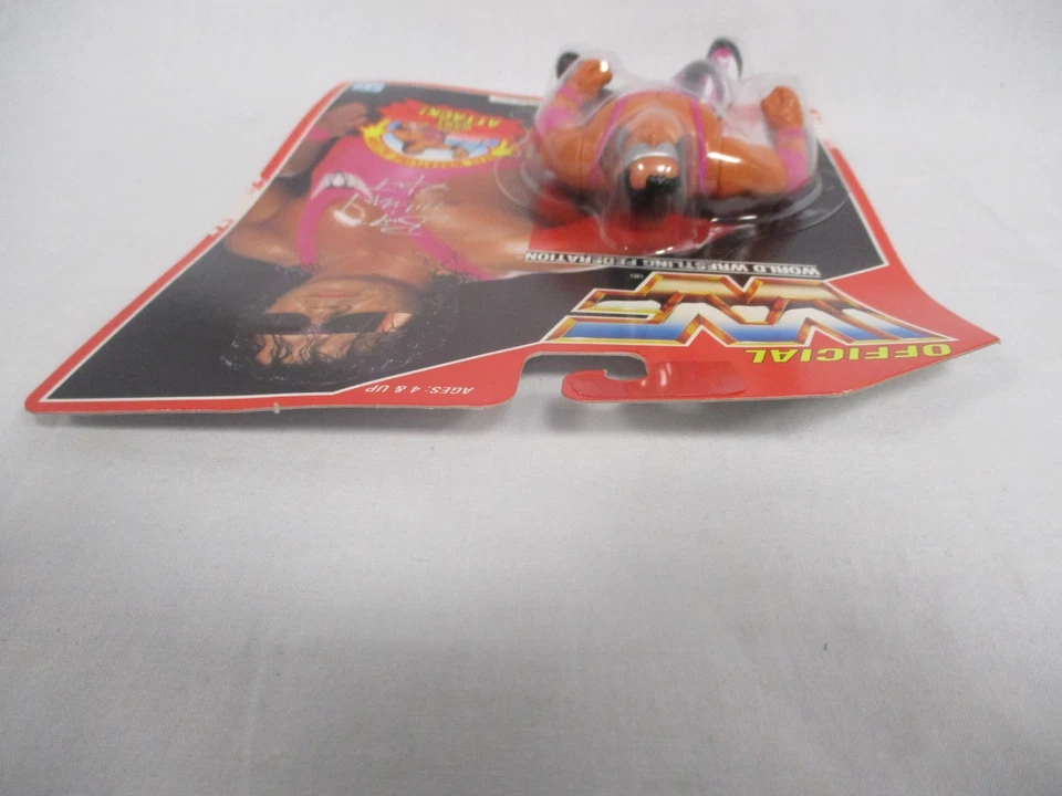 Luchador de colección WWF Bret Hit Man Hart con Hart Attack sin usar, en caja 1993 Hasbro NUEVO SELLADO Foto 4 de 4