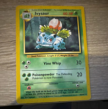 Pokemon TCG Ivysaur 30/102 Base Set Unlimited Regular Uncommon English 60 HP on eBay