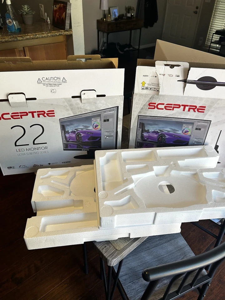 Monitors- Dual LED Ultra Slim Full HD 1080p 75HZ HDMI VGA/ - Image 2 of 4