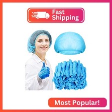 Yahenda 500 Pcs Disposable Bouffant Caps Bulk Disposable Cap for Hair Elastic Du