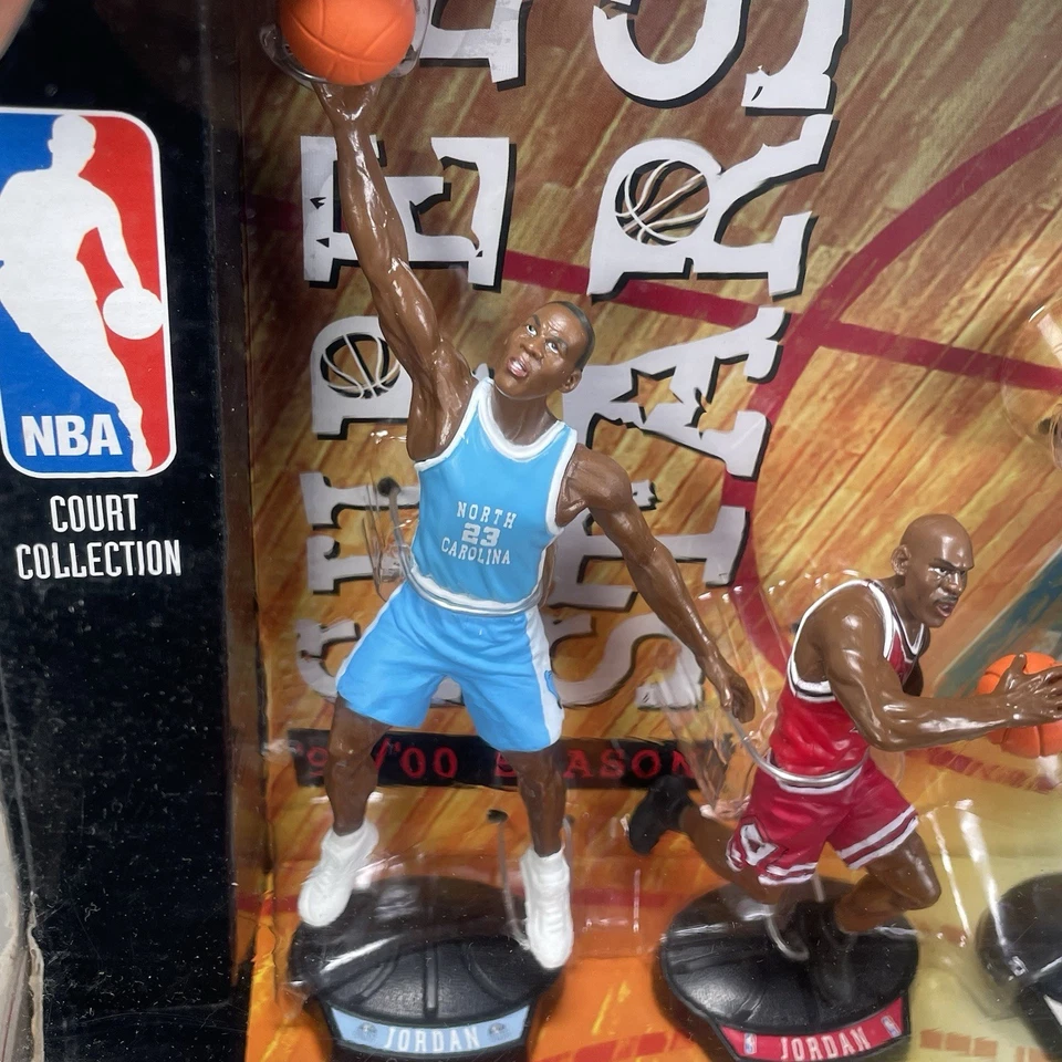 Mattel Michael Jordan NBA Then and Now Collection Figures (1999) NIB - Image 2 of 4