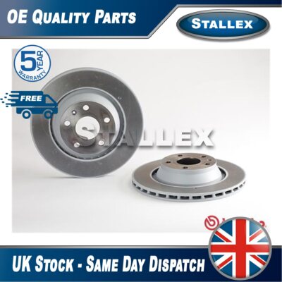 Fits Audi TT 2006-2014 2.0 TDi 2.5 3.2 Brake Discs Rear Stallex 8J0615601A