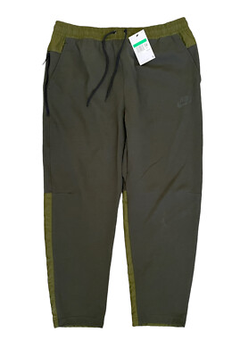 Nike NSW Tech Essentials+ Winter Joggers Olive Green DD7012-326 Mens Size XL New
