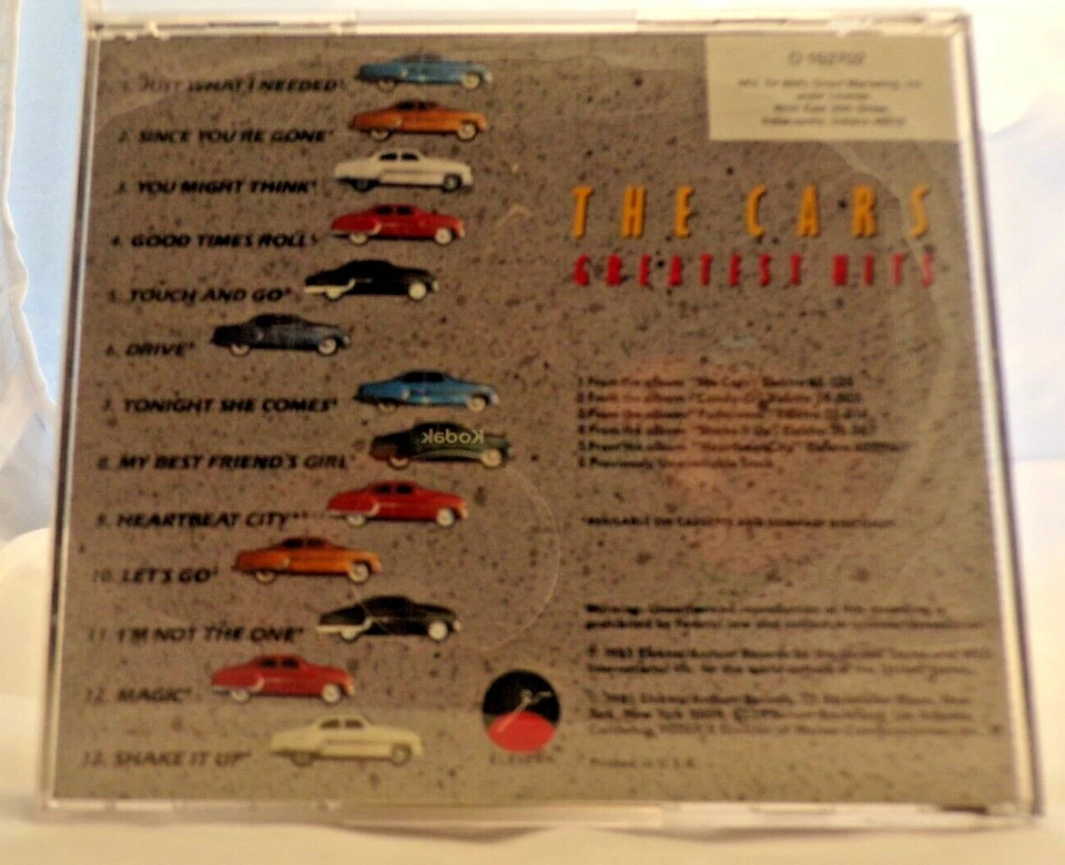 The Cars~ The Cars Greatest Hits~ Elektra~ 9 60464-2 Foto 4 de 4