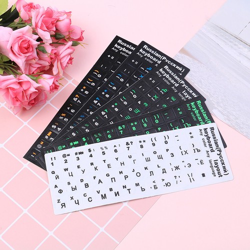 Russian standard keyboard layout sticker letters on replacement A.DI - Picture 3 of 16