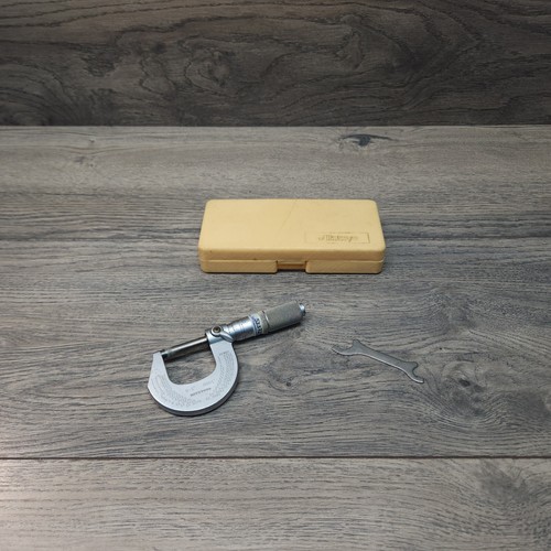 Mitutoyo 202-104 Micrometer 0-1" .0001 w/Case  - Afbeelding 1 van 10