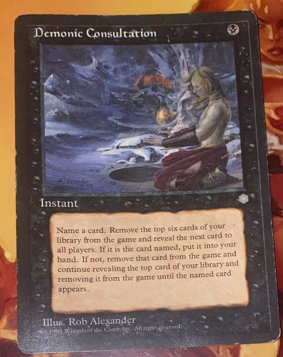 【MTG】Demonic Consultation Foil 未来枠 Demonic Consultation FOIL 未来予知枠英語MTG