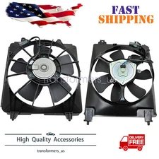 For 2006-2011 Honda Civic Front side Radiator Condenser Cooling Fan Assembly