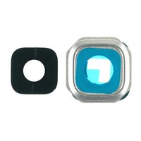 Samsung Galaxy A3 2016 SM-A310F Kamera Glas Linse Scheibe Glas Rahmen Weiß