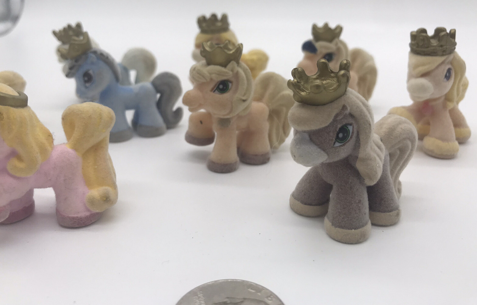 Filly Princess Pony Royal Crowns Flocked Mini Horses LOT OF 10 EBay filly-princess-pony-royal-crowns-flocked-mini-horses-lot-of-10-ebay