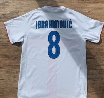 Camiseta de visitante Centenario del Inter Milan 2007-08 Ibrahimovic #8 - 6/10 - (S